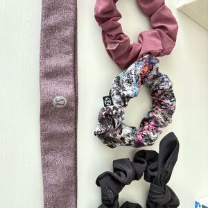 lululemon Hair Accessories Set - headband and 3 hair ties